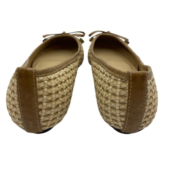 Anzetutto Made in Brazil Brown Tan Leather Hidden Heel Flats SZ 7.5 - Picture 4 of 5